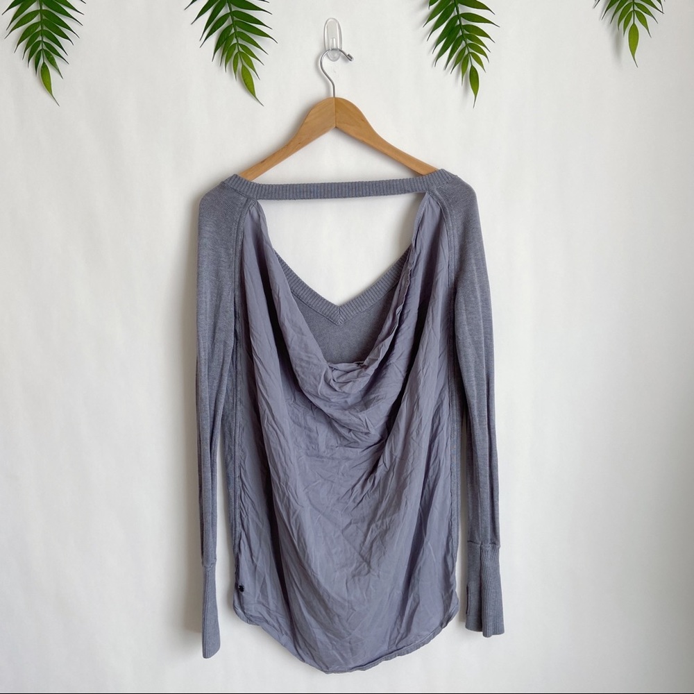 Lululemon Gray Unity Open Back Pullover - image 6